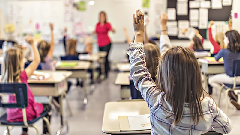 Student Raising Hand